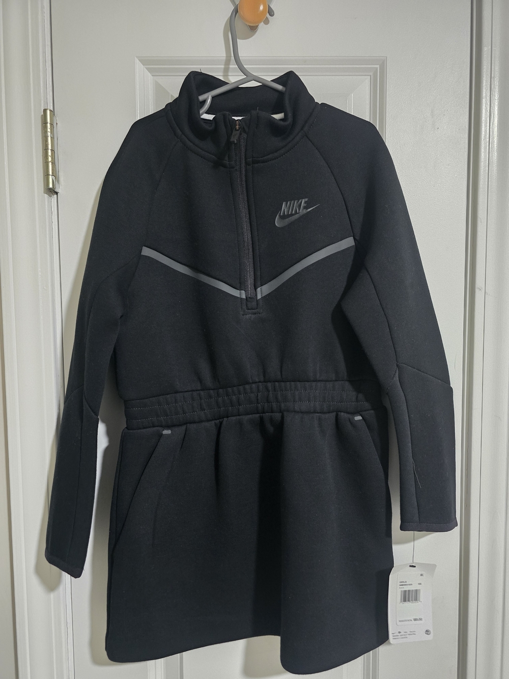 Nike Black Half-Zip Pullover Dress